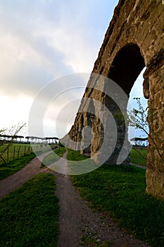 Roman aqueduct. Parco degli Acquedotti, Roma