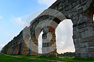 Roman aqueduct. Parco degli Acquedotti, Roma photo