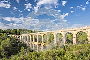 Roman Aqueduct Pont del Diable in Tarragona