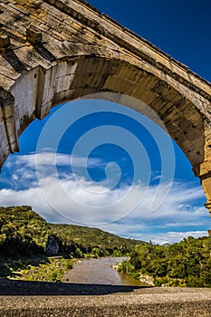 Roman Aqueduct Pont du Gard - Nimes, France