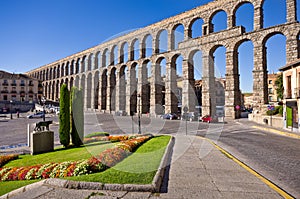 Roman Aqueduct in Segovia photo