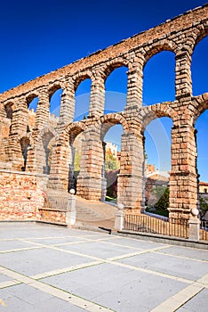 Roman Aqueduct, Segovia, Spain photo