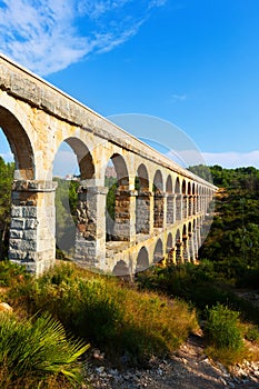 Roman aqueduct in Tarragona