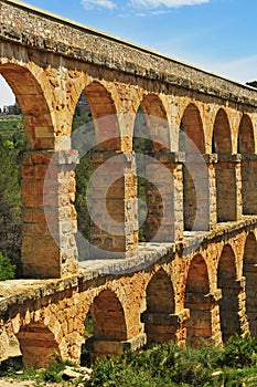 Roman Aqueduct in Tarragona, Spain