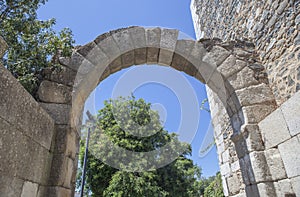 Roman arch of Beja Castle, Portugal