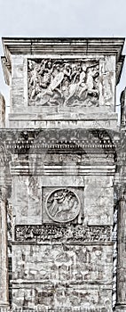 Roman Arch of Constantine Side Detail
