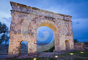 Roman arch of Medinaceli in Soria province, Castilla-Leon, Spain photo