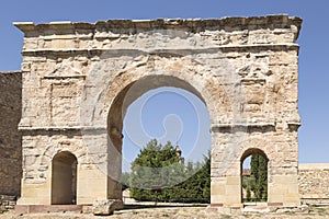 Roman arch of Medinaceli, Soria, Spain photo