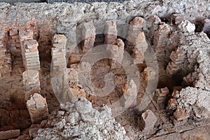Roman archaeological excavation site Villa Rustica