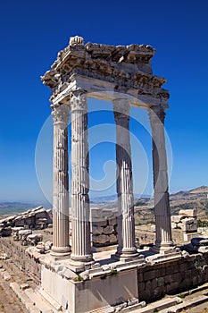 Roman archaeological monuments, Bergama, Turkey