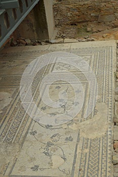 Roman Archaeological Remains And Roman Mosaics In Astorga. Architecture, History, Camino De Santiago, Travel, Street Photography.