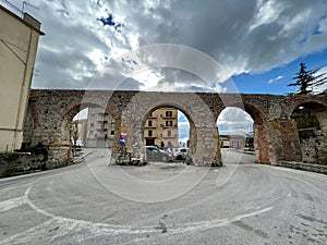 Roman arches of Polizzi Generosa, Palermo, Sicily, Italy