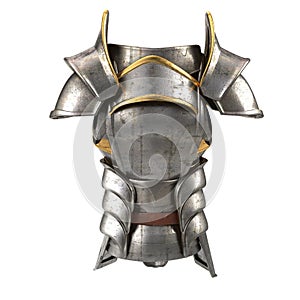 Roman armor 3d illustration isolated on white background