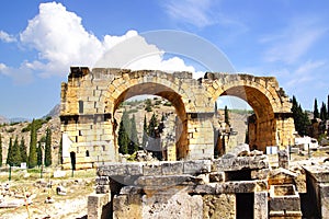 Roman Basilica Bath, Hierapolis, Pamukalle, Turkey.