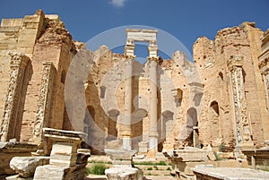 Roman basilica, Libya photo