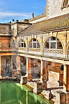 Roman baths, Bath, UK photo