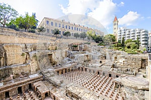 Roman Baths in Beirut, Lebanon photo