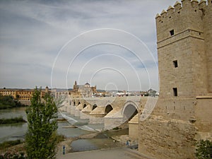 The Roman bridge of CÃ³rdoba, Spain photo