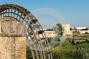 Roman bridge and Calahorra Tower in Cordoba photo