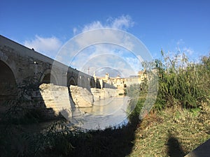 The roman bridge & tower in Cordoba II photo