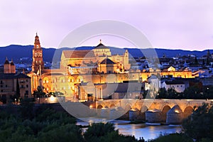 Roman Bridge and Guadalquivir River, Great Mosque, Cordoba