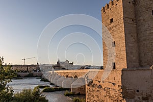 Roman Bridge and Guadalquivir river, Great Mosque, Cordoba, Spain