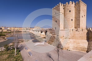 Roman Bridge and Guadalquivir river, Great Mosque, Cordoba, Spain