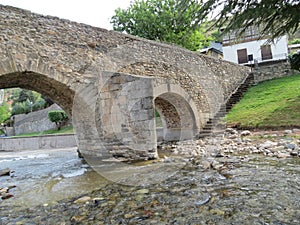 Roman bridge in Molinaseca photo