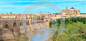 Roman bridge, mosque in Cordoba- Andalusia