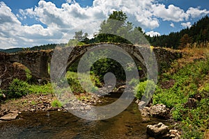 Roman bridge near Batak dam, Bulgaria