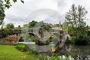 Roman bridge over the Arnoia river in Allariz, Ourense