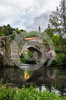 Roman bridge over the Arnoia river in Allariz, Ourense