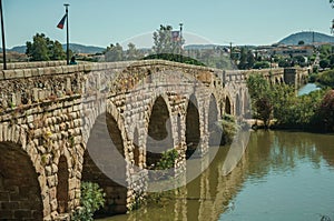 The Roman bridge over the Guadiana River at Merida