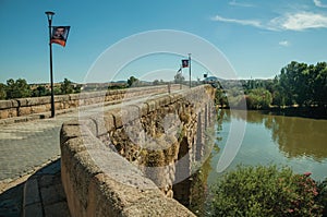 The Roman bridge over the Guadiana River at Merida