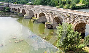 Roman Bridge over the Guadiana River, Spain