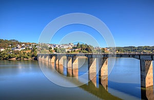 Roman bridge over the Minho River, Portomarin