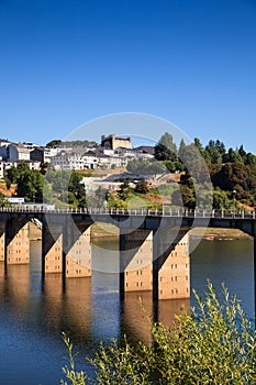 Roman bridge over the Minho River, Portomarin photo