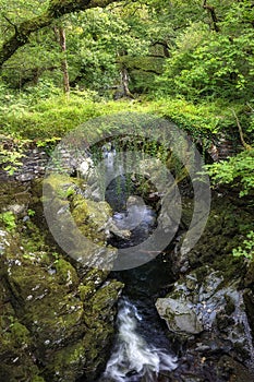 Roman Bridge, Penmachno near Betws-y-Coed, Snowdonia, Wales, UK