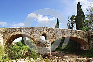 Roman bridge in Pollenca. Mallorca, Spain photo