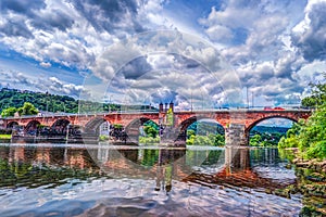 The Roman bridge in Trier