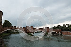 Roman bridge, Verona, Italy