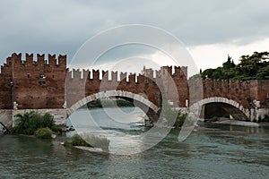 Roman bridge, Verona, Italy