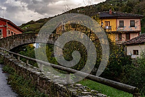 Roman bridge of Villoria, Asturias photo