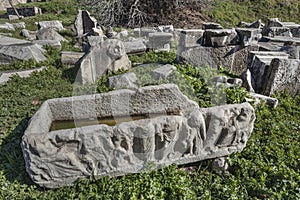 Roman and byzantine ruins in Aphrodisias, Geyre, Caria, Turkey photo