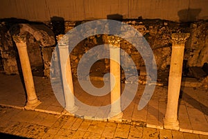 Roman Cardo, Jerusalem, Night