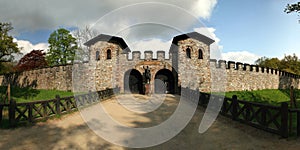 Roman castle Saalburg in the german Taunus mountai