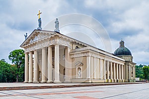 Roman Catholic Cathedral of Lithuania in Vilnius Old Town, just off Cathedral Square