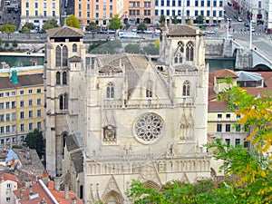 Roman Catholic Cathedral of Saint-Jean in Lyon France