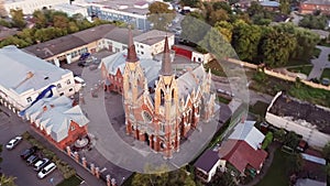 Roman Catholic Church. Aerial photography