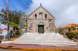 Roman catholic church in city centre of Terre-de-Haut, Guadeloupe, Les Saintes, Caribbean.